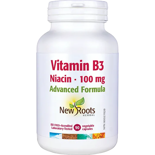 New Roots Vitamin B3 Niacinamide 100 mg 90 Caps