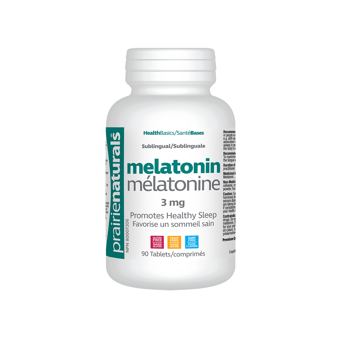 Prairie Naturals Melatonin Sublingual 3mg 90 tabs