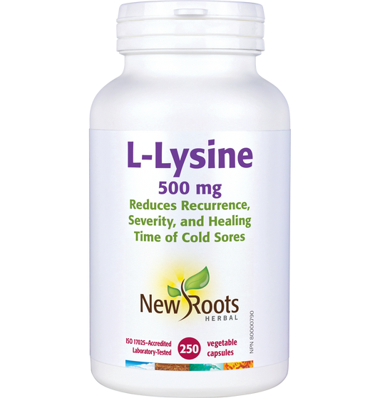 New Roots L-Lysine 500 mg 250 Caps