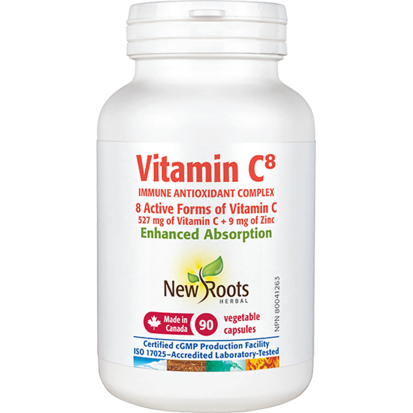 New Roots Vitamin C8 90 Caps