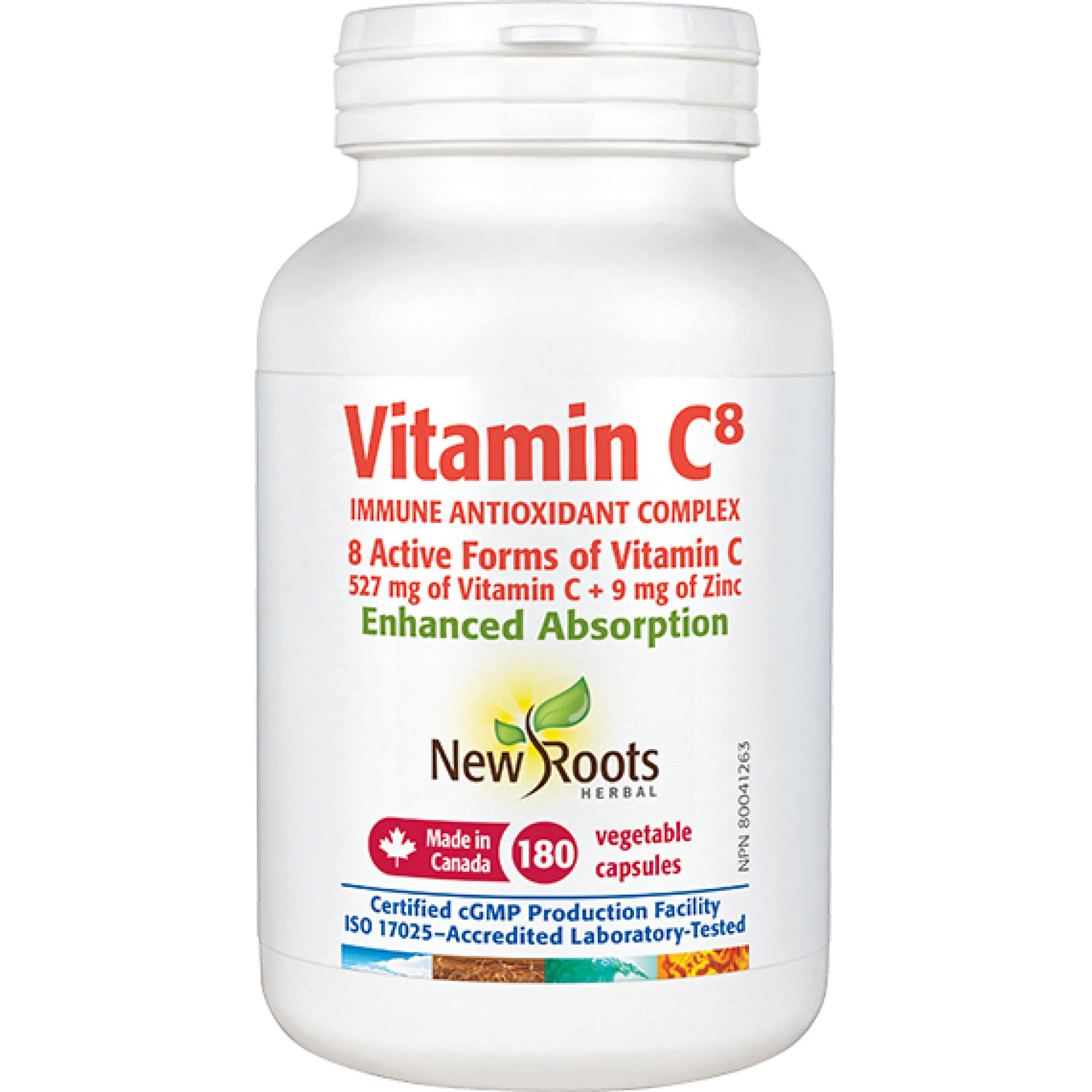 New Roots Vitamin C8 180 Caps