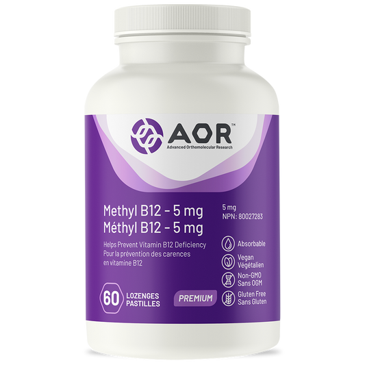 AOR B12 Methylcobalamin 5mg 60 Lozenges