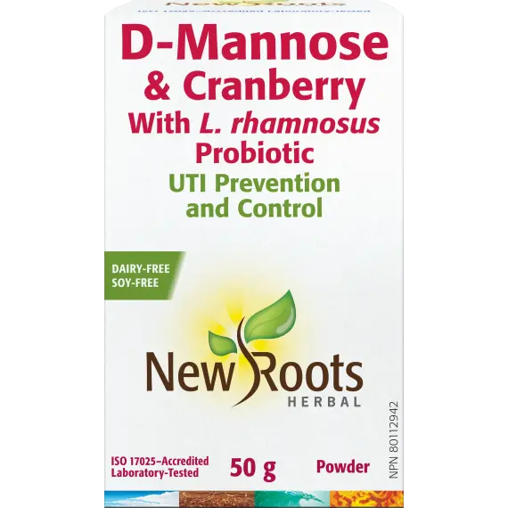 New Roots D-Mannose and Cranberry 50g
