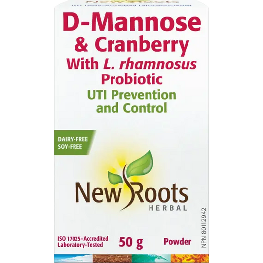 New Roots D-Mannose and Cranberry 50g