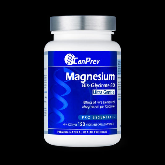 CanPrev Magnesium Bis-Glycinate 80 Ultra Gentle 120 caps