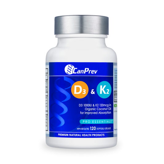 CanPrev D3 & K2 120 softgels