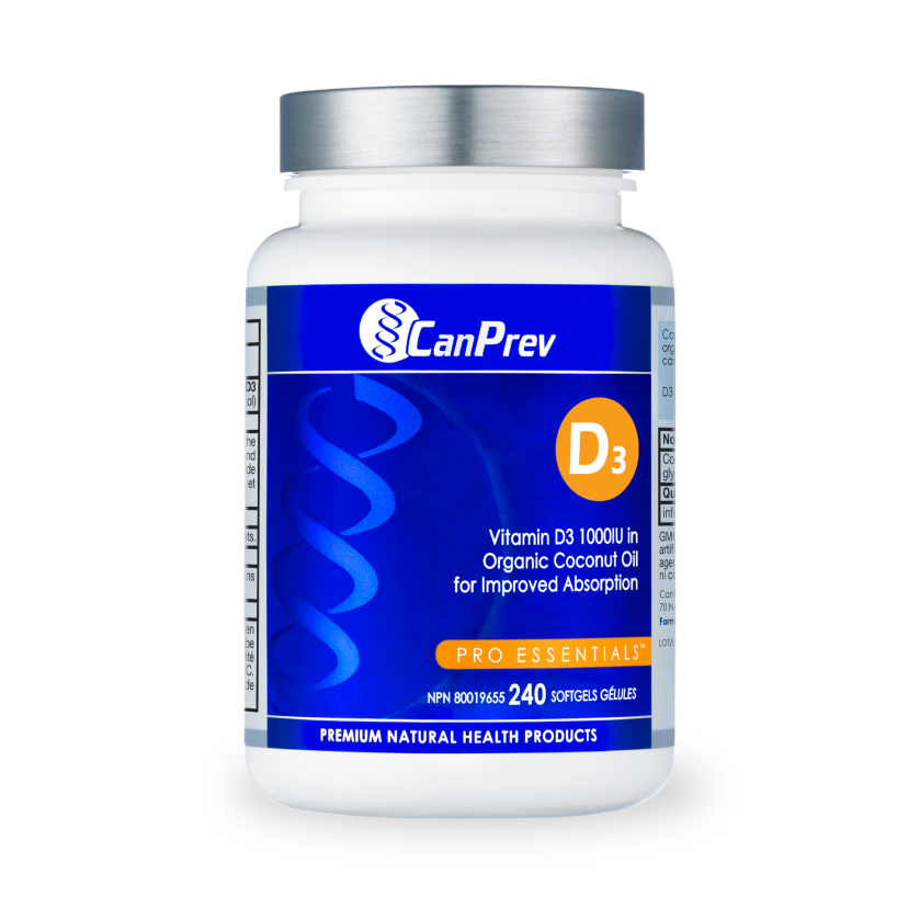CanPrev Vitamin D3 2500 IU 240 softgels