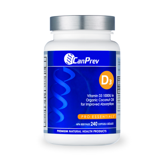 CanPrev Vitamin D3 2500 IU 240 softgels