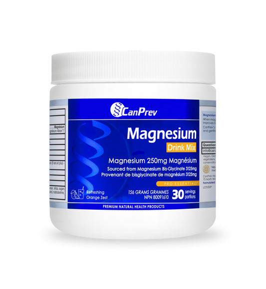 CanPrev Magnesium Drink Mix Orange Zest 156g 30 servings