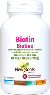 New Roots Biotin 10 mg (10,000 mcg)