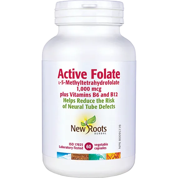 New Roots Active Folic Acid 60 Caps