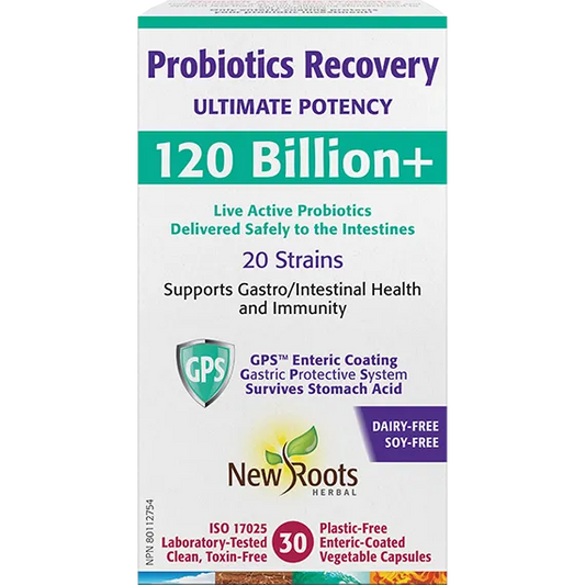 New Roots Probiotics Recovery 120 Billion 30 Caps