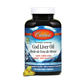 Carlson Cod Liver Oil Lemon Soft Gels