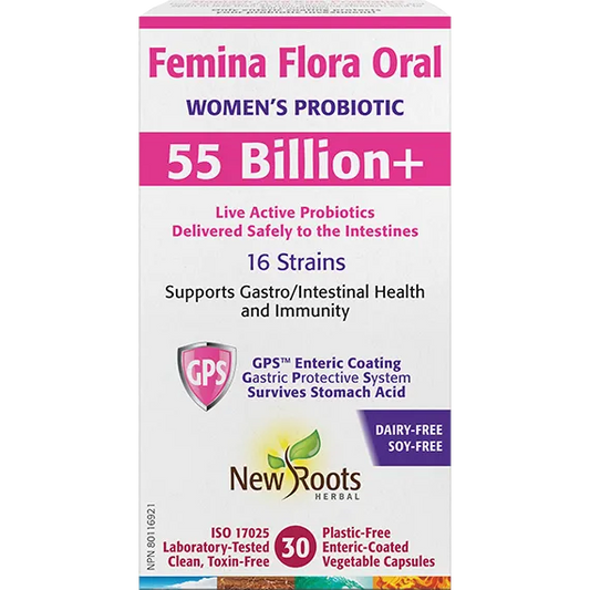 New Roots Probiotic Femina Flora Oral 55 Billion+