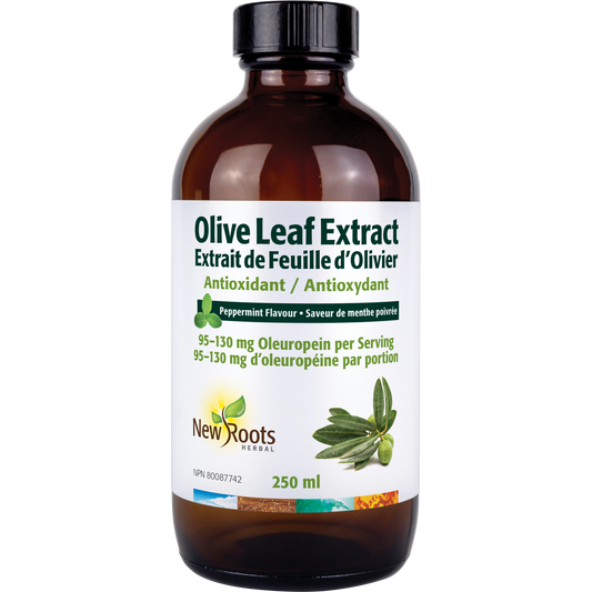 New Roots Olive Leaf Extract Peppermint 250ml