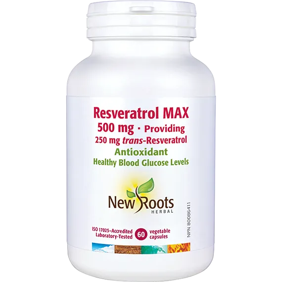 New Roots Resveratrol MAX 60 Caps