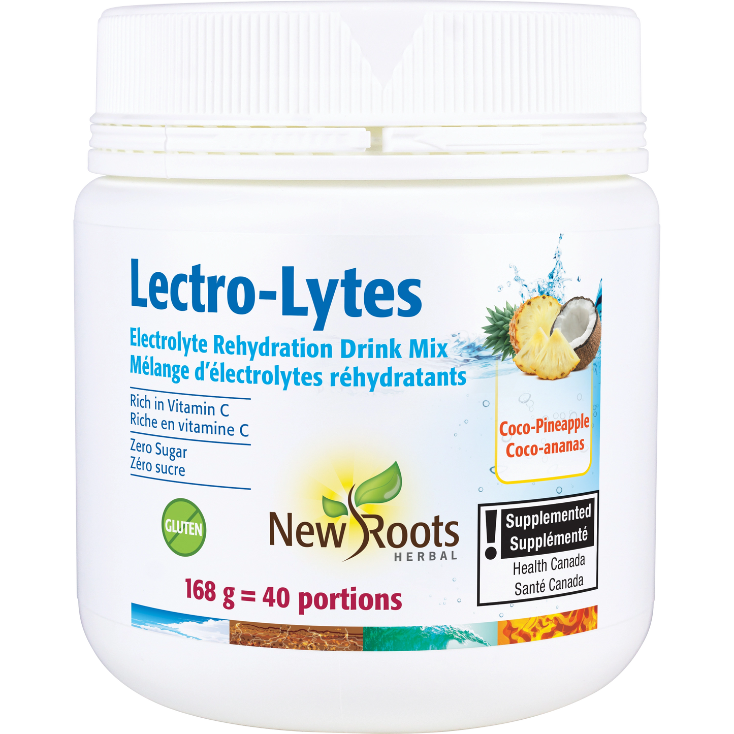 New Roots Lectro-Lytes Coco-Pineapple 168g