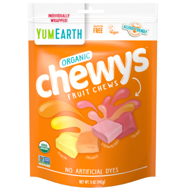 Yum Earth Organic Chewys Fruit Chews 142 g