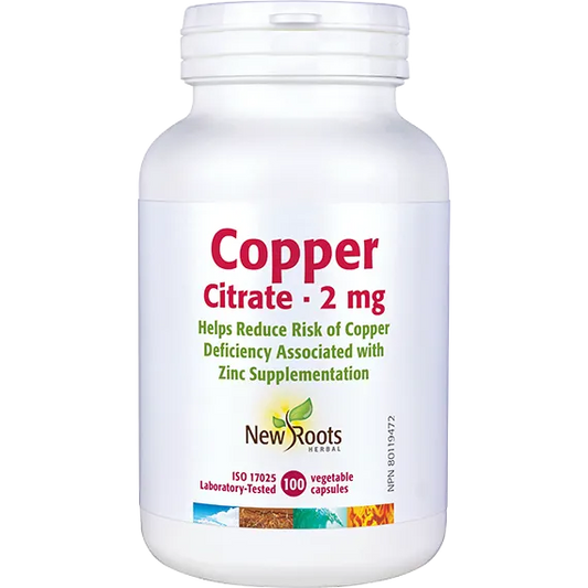 New Roots Copper Citrate 100 caps