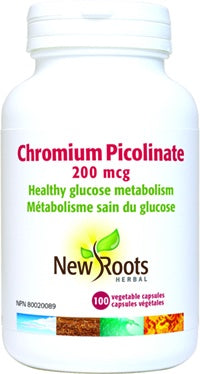 New Roots Chromium Picolinate 200 mcg 100 Caps