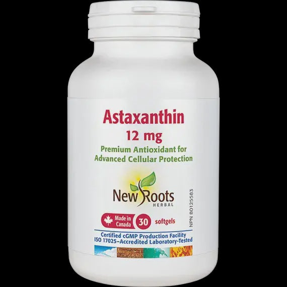 New Roots Astaxanthin 12 mg 30 Soft Gels