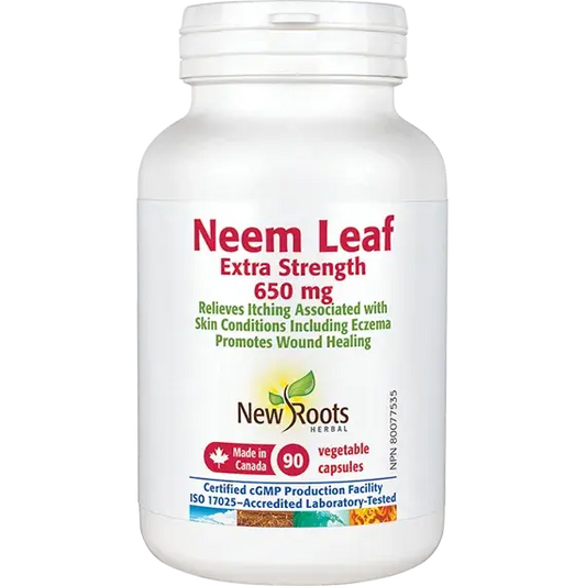 New Roots Neem Leaf Extra Strength 650mg 90 caps