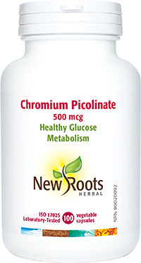 New Roots Chromium Picolinate 500 mcg 100 Caps