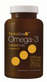 NutraSea Omega 3 Liquid Gels Vitamin D