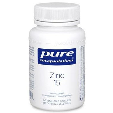 Pure Encapsulations Zinc 15 180 Caps