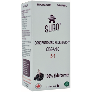 Suro Organic Concentrated Elderberry Syrup 118 ml