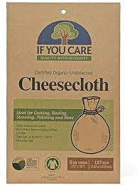 If You Care Cheese Cloth Unbleached 2 sq yds