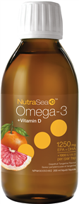 NutraSea Omega 3 Vitamin D Grapefruit Tangerine