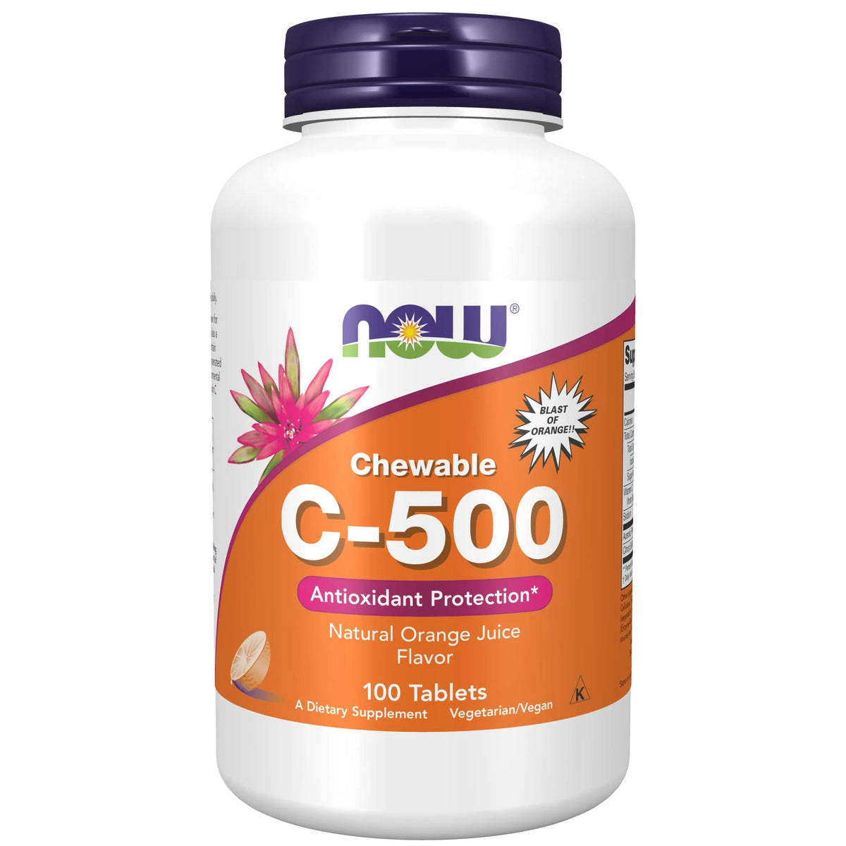 Now C-500 Chewable Vit C 100 Tabs