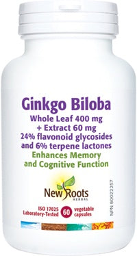 New Roots Ginkgo Biloba 60 Caps