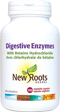 New Roots Digestive Enzymes  With Betaine Hydrochloride