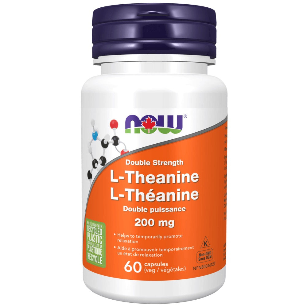 Now L-Theanine 200 mg 60 Caps