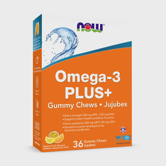 Now Omega-3 Plus+ 36 Gummy Chews