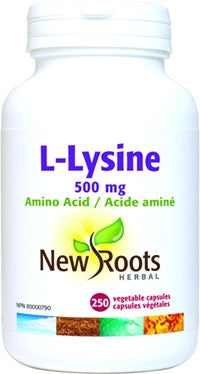 New Roots L-Lysine 500 mg 250 Caps