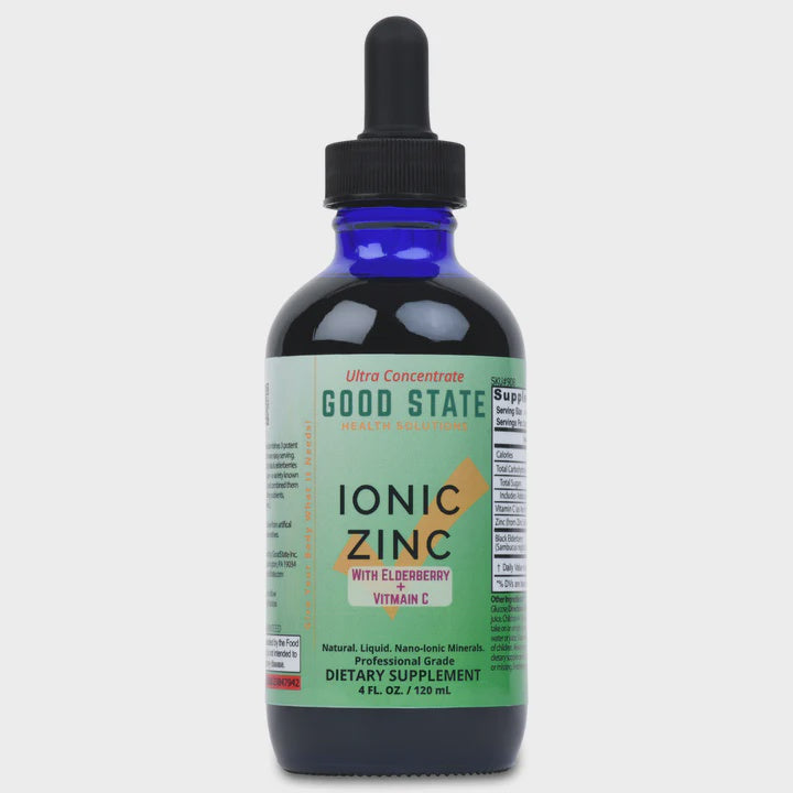 Good State Ionic Zinc+ Elderberry + Vit C 60 ml