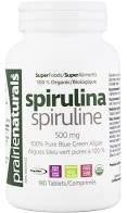 Prairie Naturals Spirulina 180 Tabs