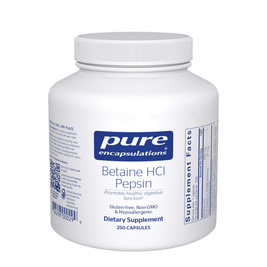 Pure Encapsulations Betaine HCL Pepsin 250 caps