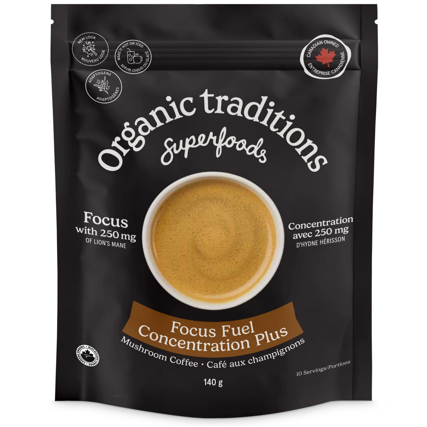Organic Traditions Focus Fuel Coffee 140 g