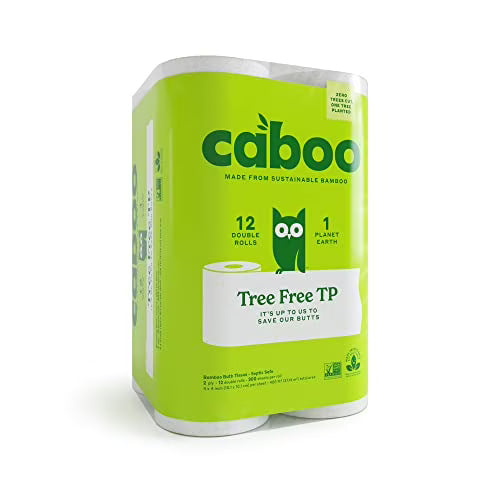 Caboo Toilet Paper Bamboo 12 Rolls