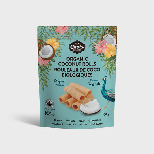 Cha's Organics Coconut Rolls 100 g