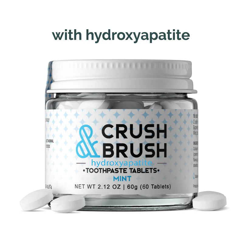 Crush & Brush Toothpaste Tablets Hydroxyapatite Mint 60g