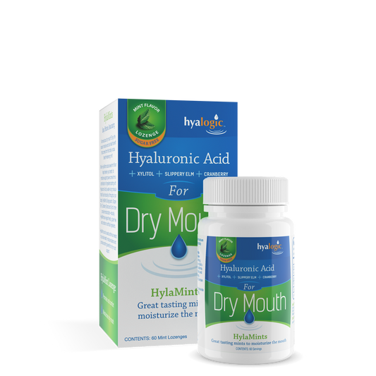 Hyalogic HylaMints for Dry Mouth 60 Mint Lozenges