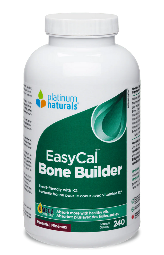 Platinum Naturals EasyCal Bone Builder 240 soft gels