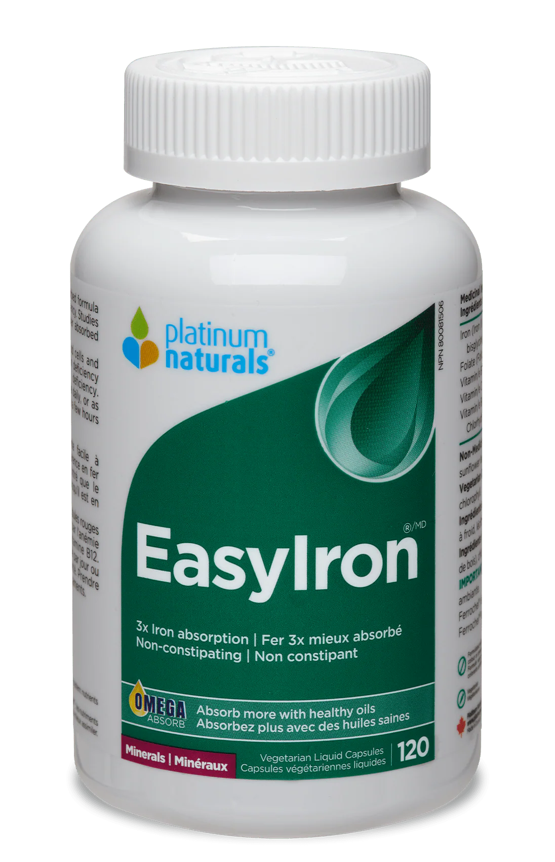 Platinum Naturals EasyIron 120 caps