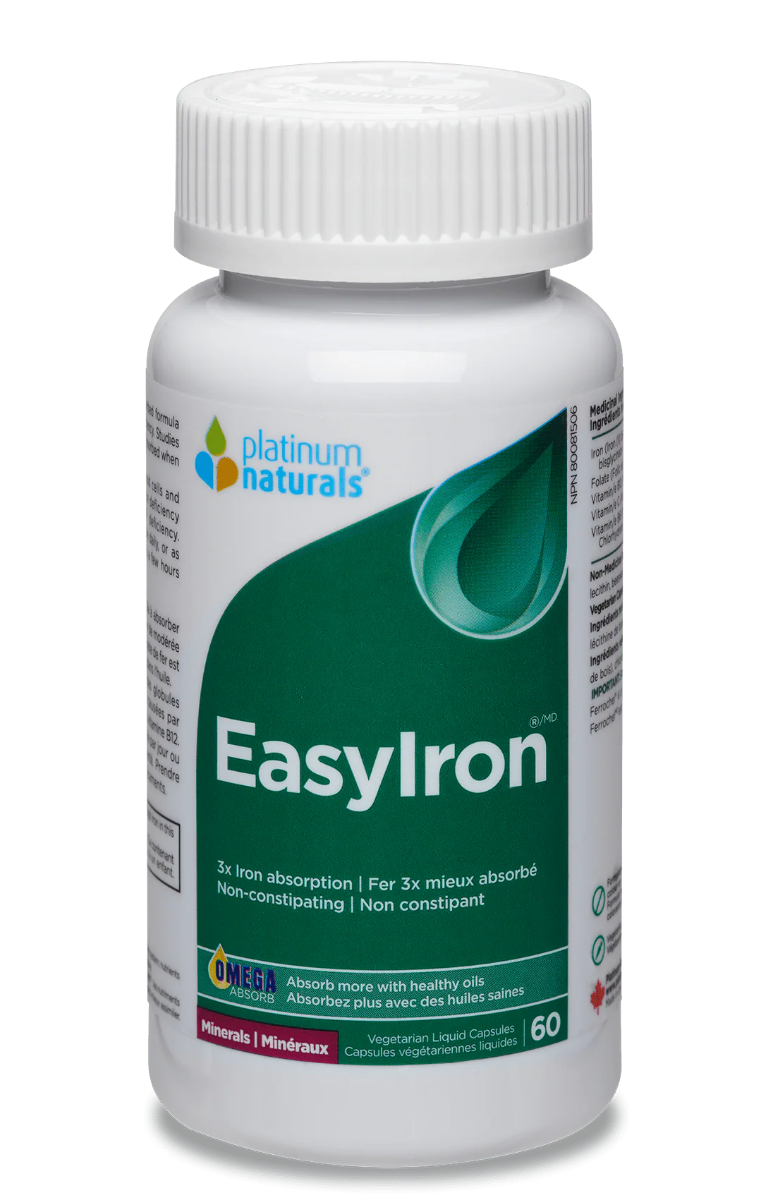 Platinum Naturals EasyIron 60 caps