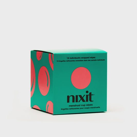 Nixit Menstrual Cup Wipes 15 pack